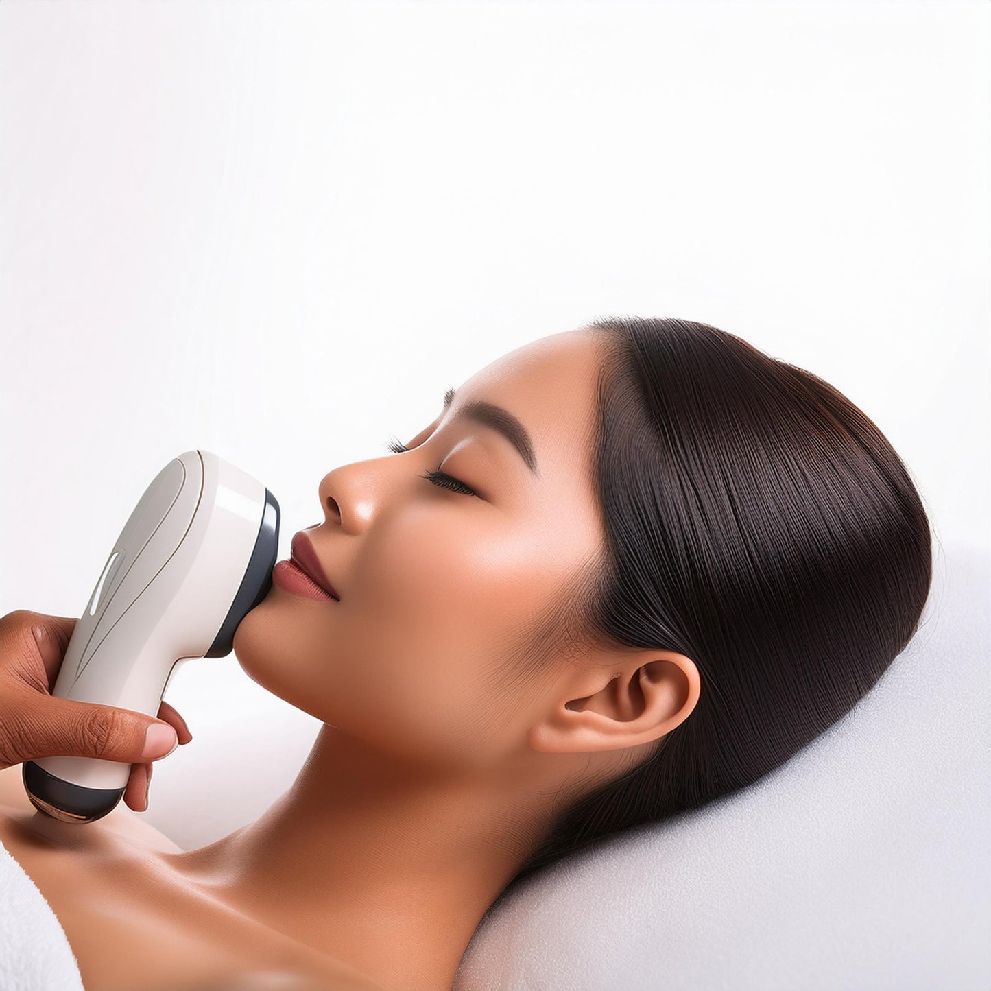 Face Slimming with diamond peel skin